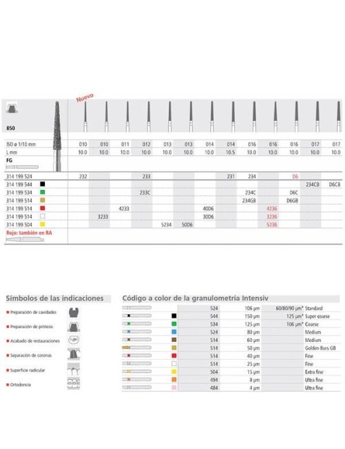 FRESA DIAMANTE FG G.MEDIO...