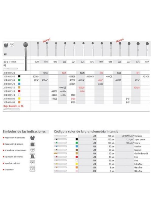 FRESA DIAMANTE FG GRUESO,...