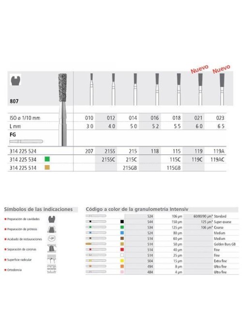 FRESA DIAMANTE FG MEDIO,...