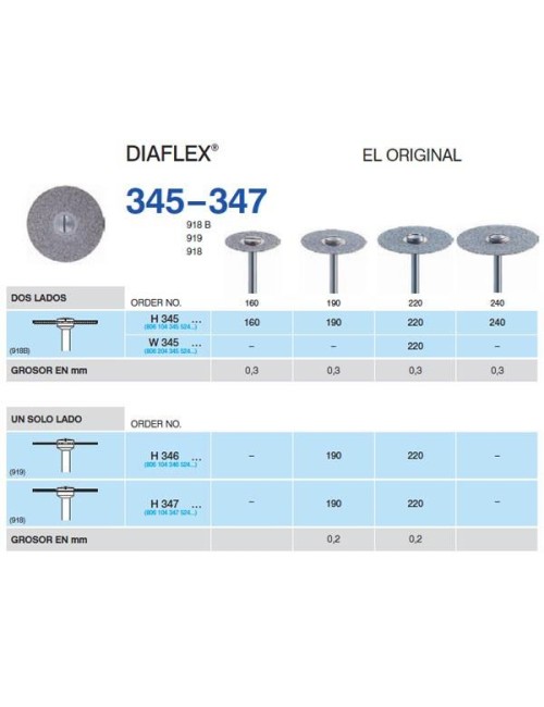 DISCO HORICO H347/220 1 LADO