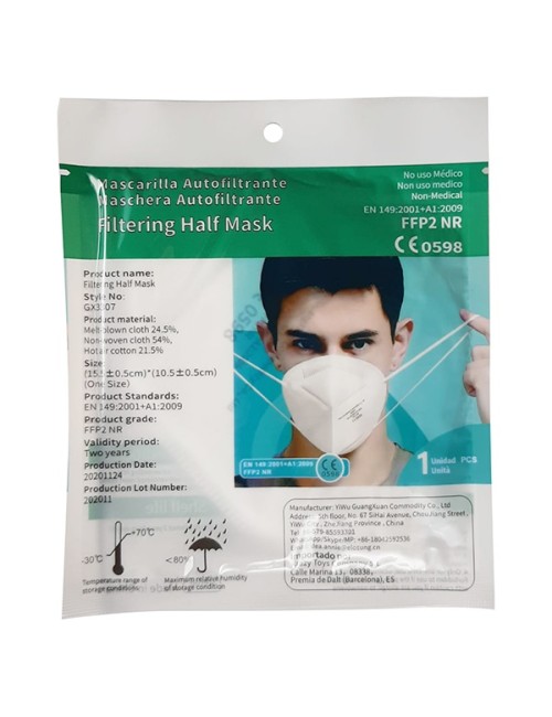 MASCARILLAS FFP2 BOLSA 1U.