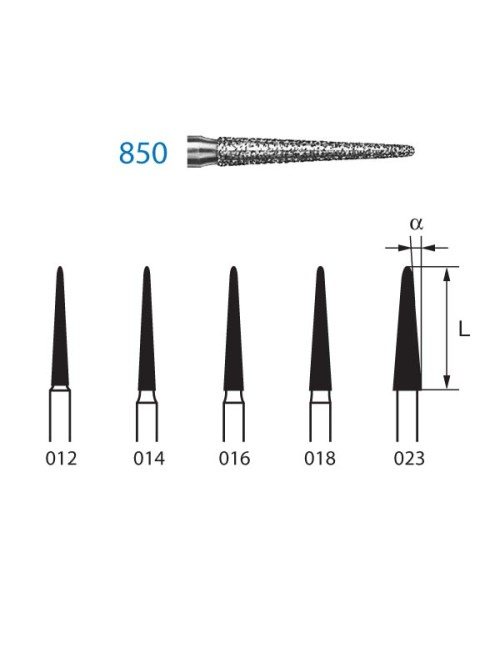 FRESA DIAMANTE CÓNICA...